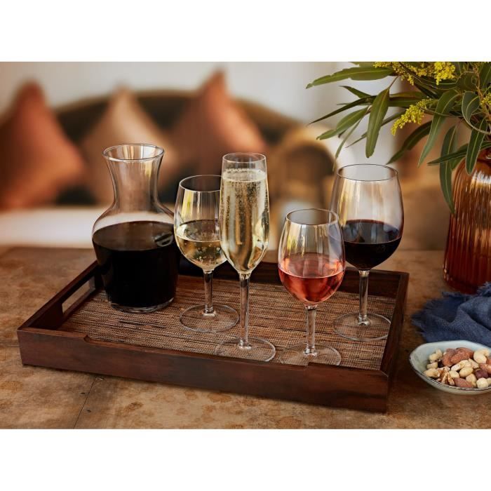 Flûtes à Champagne Secret De Gourmet - Lot De 6 Verres Cristallin 22 Cl