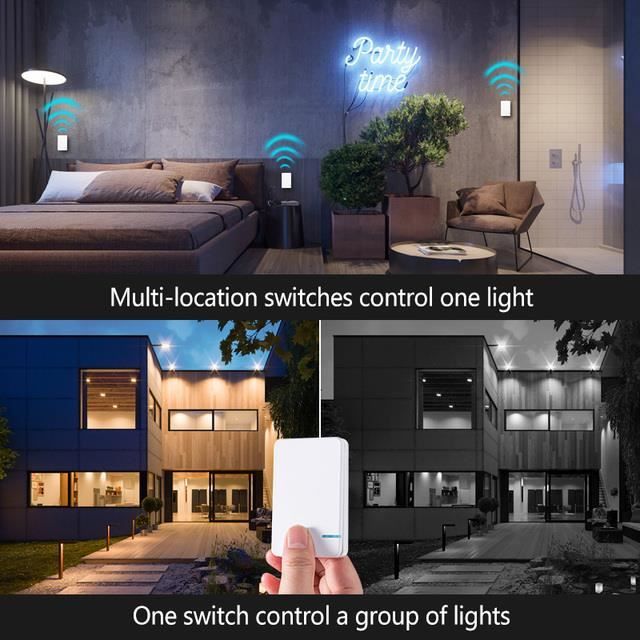 656 WIFI BLANC 03 Interrupteur Mural Connecté Tuya Wifi, 220v, Avec
