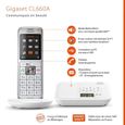 GIGASET Téléphone Fixe CL 660 A Blanc-3