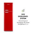 Réfrigérateur congélateur combiné - Klarstein Audrey -  194 / 56 litres - Look rétro rouge-3