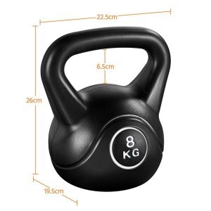 Kettlebell Energetics 8 Kg – Noir, Haltère Boule Pour Musculation, état Correct
