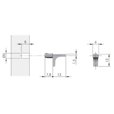 20 Pièces SOTECH Taquets D'étagère K-Line Pour Trou De