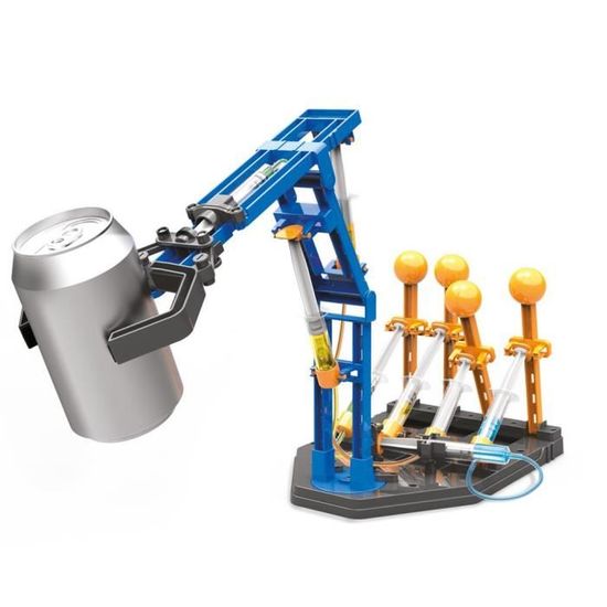 Keenso Bras de Robot Hydraulique 3 en 1, Kit de Bras de Robot Hydraulique  de Bricolage pour 8 Ans (101 Bleu)