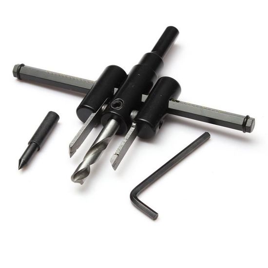 Foret-meche,Kit de dents de scie cloche en acier Hss,ensemble de forets,outil  de coupe pour bois métal alliage de - Black[B5228] - Cdiscount Bricolage