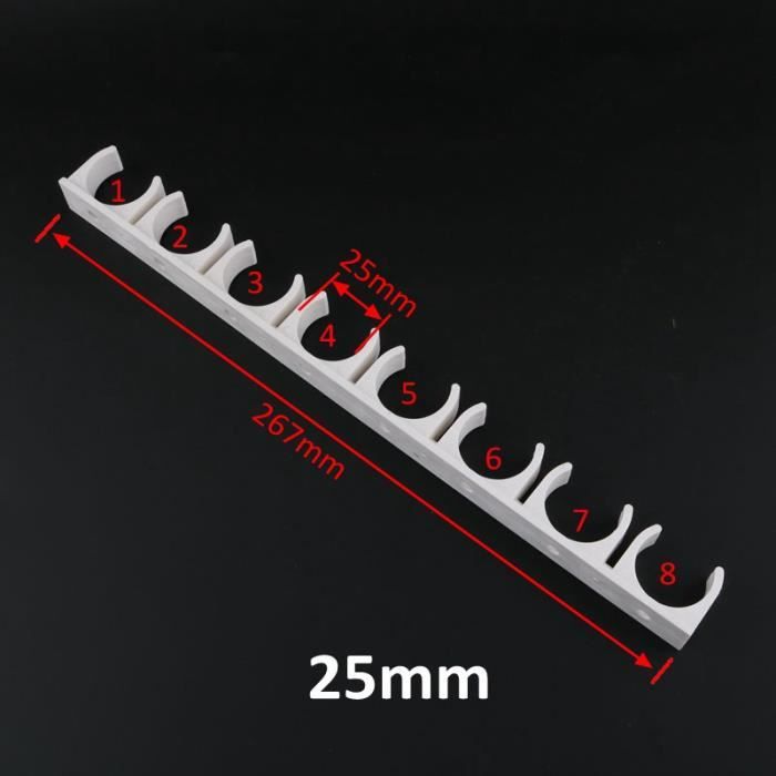 12 Pièces Colliers De Serrage PVC Blanc 20mm - Raccords Pour Tuyaux D'Alimentation