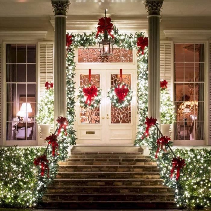30M 300LED Guirlande lumineuse d'extérieur et d'intérieur Chaîne de noël  fée lumière décoration de mariage de fête Noël - bleu - Cdiscount Maison