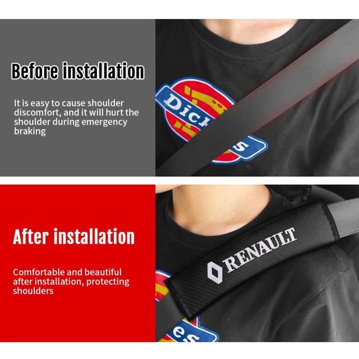 Housse de ceinture de s curit pour Renault Megane 2 3 Duster