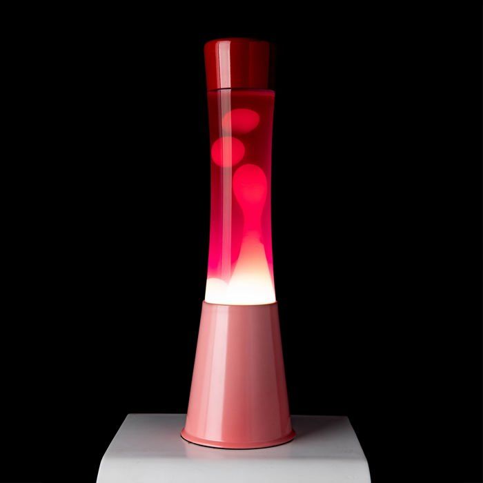fisura. - Lampe à lave rose. Base chrome rose, liquide transparent et lave  rose. Lampe d'ambiance originale. Avec ampoule de rechange. 11 cm x 11cm x  39,5 cm. : : Luminaires et Éclairage