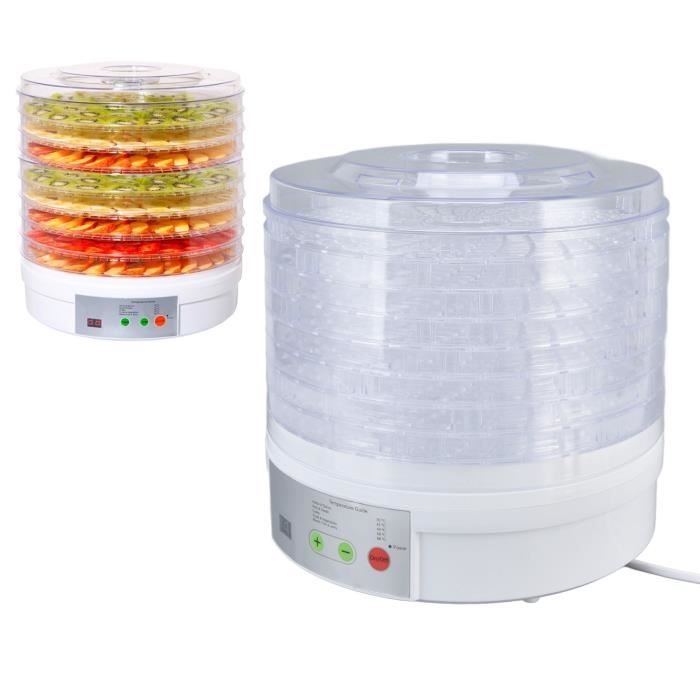 Déshydrateur Alimentaire sans BPA 8 Plateaux Empilables Nourriture Fruit  400W Thermostat Réglable - Cdiscount Electroménager