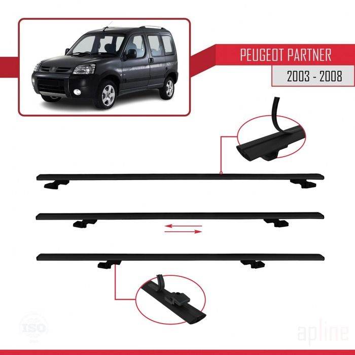 Pour Peugeot 2008 2020-2025 Barres De Toit ACE-2 Railing Porte-Bagages