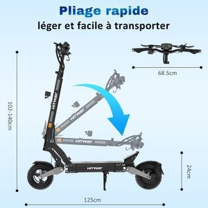 Plaquettes de Frein pour Dualtron Togo, Hitway H5 et Kugoo G2 Pro Rouge