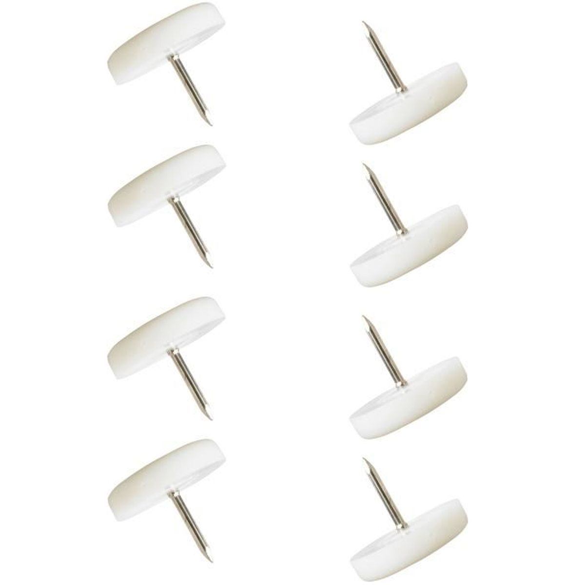 Patins De Meuble En Métal Avec Clou (Diamètre 18mm, Paquet De