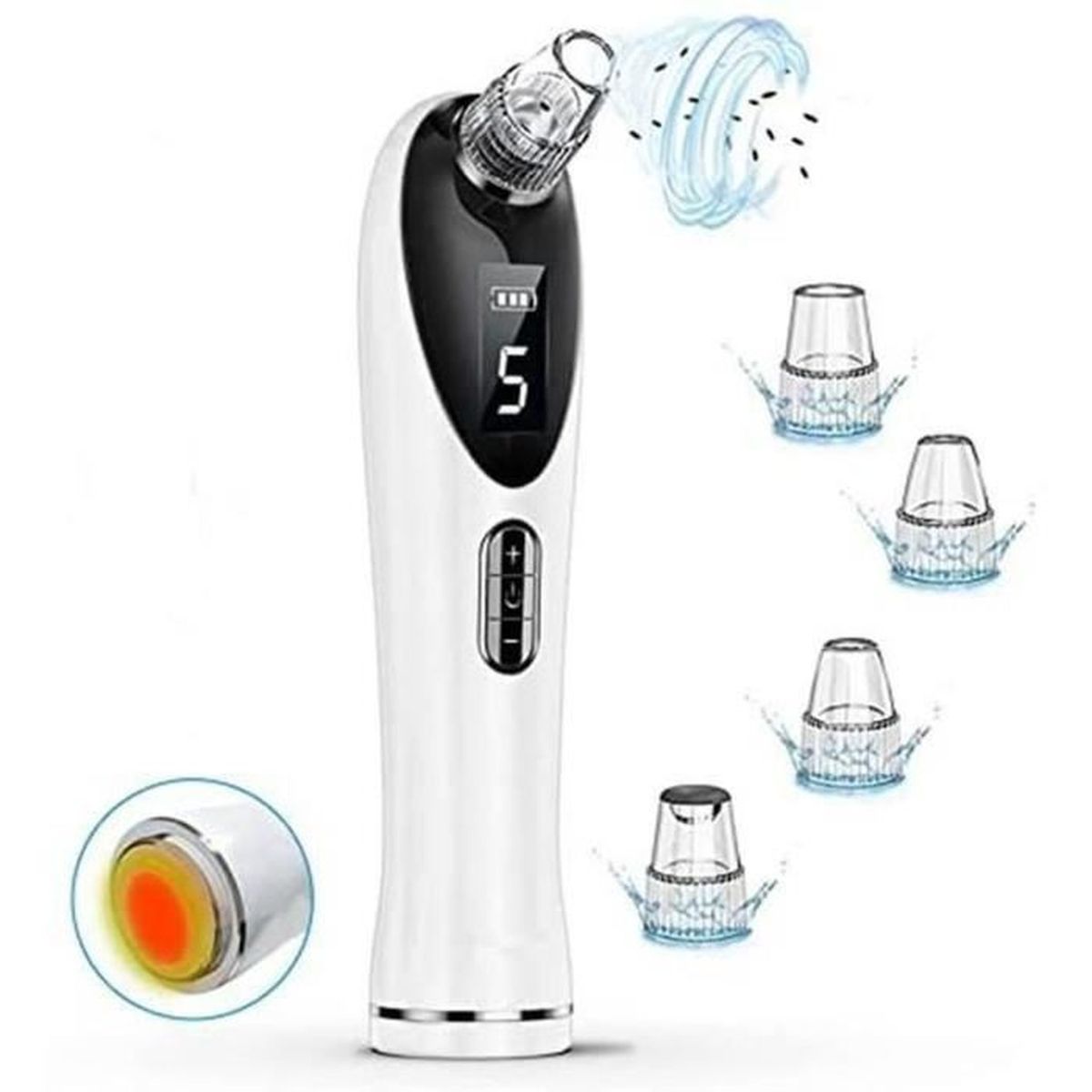 Aspirateur Point Noirs Visage, Extracteur de Comédons Professionnel ...