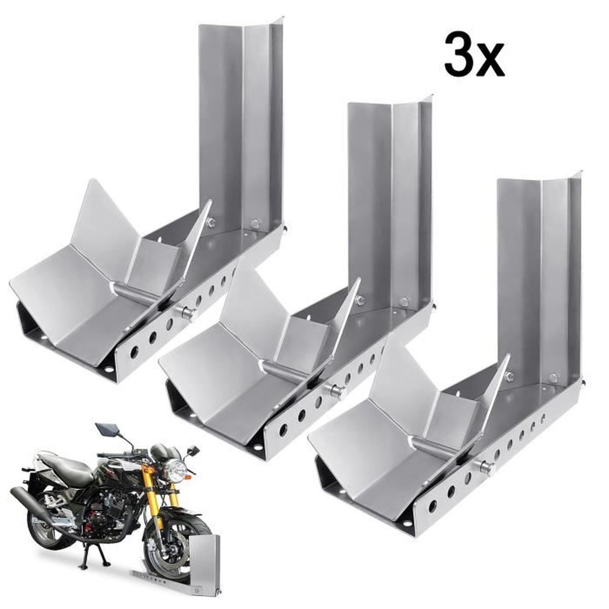 YRHOME 3x Motorcycle front Wheel Clamp Motorcycle Rocker Arm Wheel