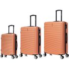 CELIMS FRANCE Set de Valise 3 Pièces | Valise CELIMS Weekend | Cabine + Moyenne + Grande | Ultra-Résistant | Roues 360 | Cadenas | Corail