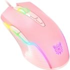 ONIKUMA Souris Gamer RGB Filaire 6400 DPI réglable/Souris Gaming 7 Boutons pour Ordinateur Portable/Bureau - Rose