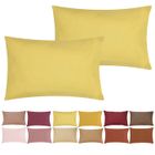 3908 Taies d'oreiller - P'tit Basile - 40x60 cm - 100% Coton Bio - Jaune - Lot de 2