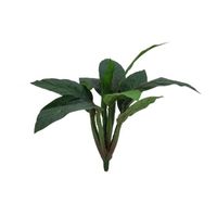 Plante artificielle, Buisson de bette, 16 feuilles, 45 cm - feuillage synthétique - buisson artificiel - artplants