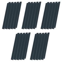 HENGMEI clips de fixation pour bandes en PVC brise-vue pour clôture en filet 50 anthracite pièces