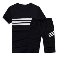 (T-shirt+shorts)Survêtement Homme Ensemble de Marque Luxe Tee shirt Sports Jogging Grande Vêtements Masculin