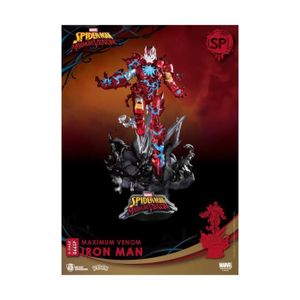 FIGURINE - PERSONNAGE Diorama Marvel Comics - Beast Kingdom Toys - Iron Man - Maximum Venom - 16 cm