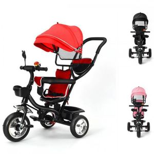 Tricycle Évolutif 3 En 1 Enfant – 2-4 Ans – Fille/Garçon – Mer Réglable – Neuf