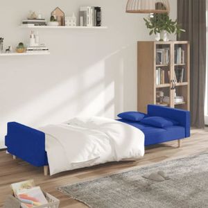 CANAPE CONVERTIBLE Atyhao Canapé-lit à 2 places avec deux oreillers b