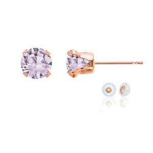 FÉVRIER Pierre de Naissance Violet Améthyste Clous d/'oreilles 6 mm 1.50 cttw en argent