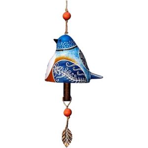 CARILLON À VENT Clochette de jardin en forme d'oiseau, carillon à vent rustique à suspendre, pendentif en tube en métal, cloche de porte, A307