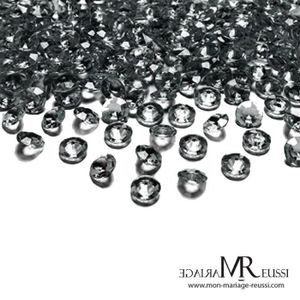 décoration de table mariage 10mm ***100 GROS DIAMANTS CONFETTIS 1cm***