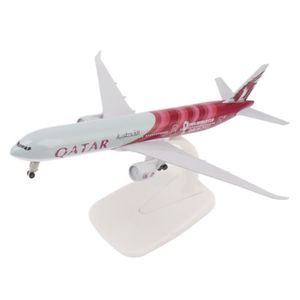 AVION - HÉLICO Modèle d'avion - LWOWUT - Qatar 777 - Alliage - Décoration de bureau