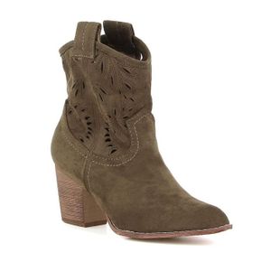bottes vertes femme pas cher
