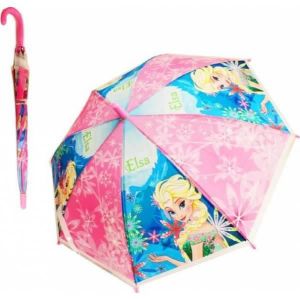 Disney store Deluxe FROZEN Anna Elsa Parapluie turquoise rose pluie 