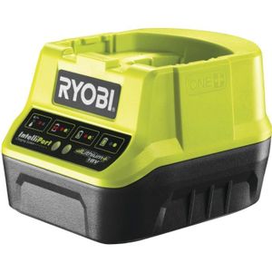 CHARGEUR MACHINE OUTIL Chargeur rapide lithium 18V 2,0 A - RYOBI - RC18-120G - Li-ion - Indicateurs LED - Vert / Anthracite