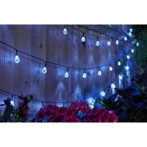 Lampe Solaire Extérieur Guirlande Lumineuse Lampadaire de Jardin Verre LED  H 4059157354661