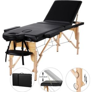 TABLE DE MASSAGE - TABLE DE SOIN Table de Massage Pliable - Yaheetech - 3 Zones - 213 x 82 cm - Charge 250 kg - Lit de Massage Professionnelle