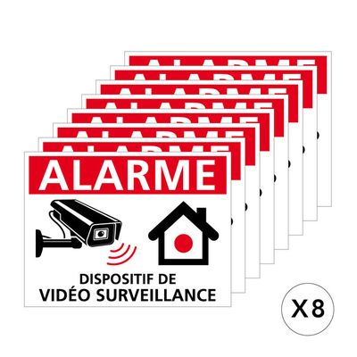 Cartello 'Proprietà Privata – Videosorveglianza 24h' – PVC 1,5 Mm, 300x210 Mm, Prodotto In Francia