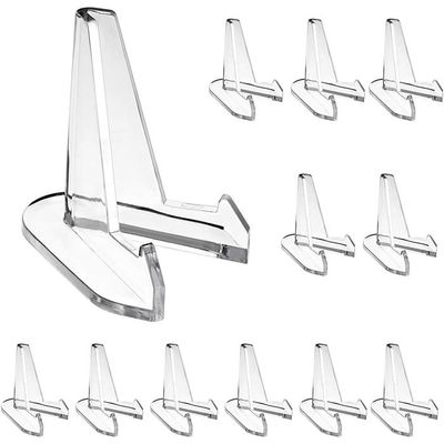24Pcs Supports Acrylique Transparent pour Pièces,Mini Présentoirs