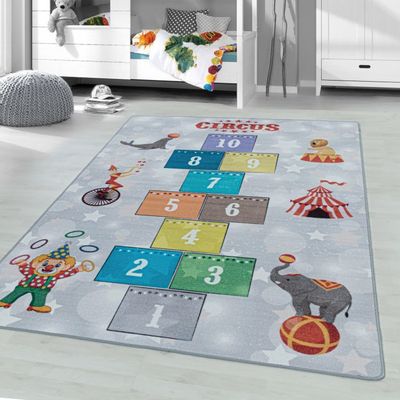 Tapis vinyle jeux jouer à la marelle Tapis vinyle jeux jouer à la marelle