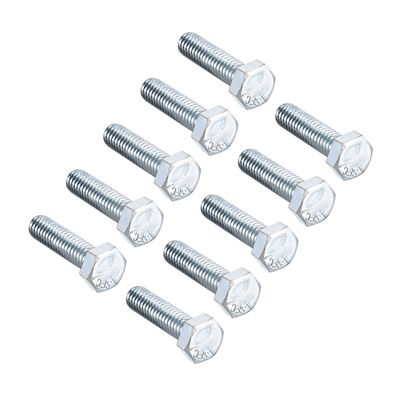 5 Boulons Hexagonaux Uxcell – 3/8″-16 X 2-3/4″, Acier Carbone, Classe 5, UNC