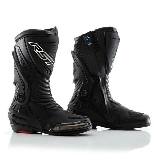 équipement Motard Bottes Moto Stylmartin Yu'rok Noir - Cuir Grainé - Imperméable - Taille 36-47 Bottes Stylmartin