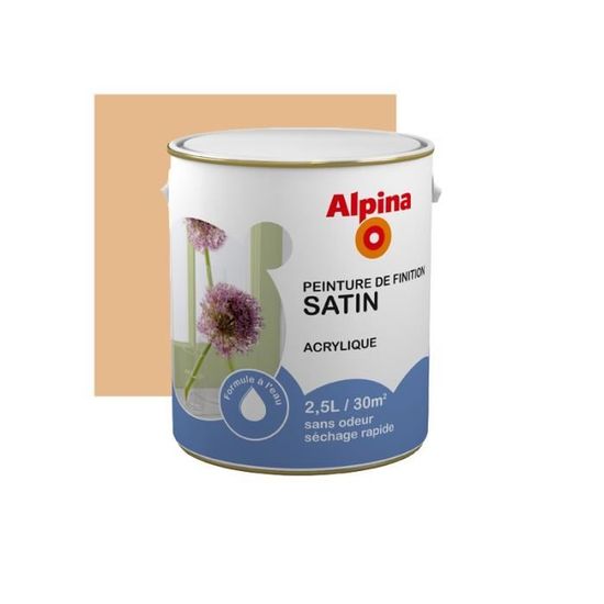 Peinture Alpina Acrylique Satin 0 5l Cappuccino Achat Vente Peinture Vernis Peinture Alpina Acrylique S Cdiscount