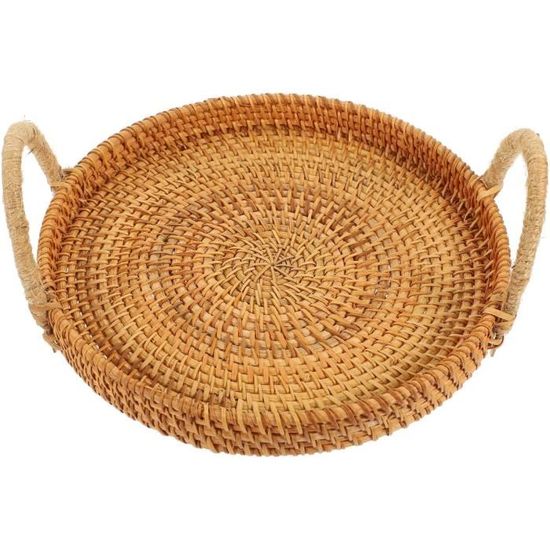 12 Pièces Mini Tissé Paniers Mini Panier en Osier avec Poignées