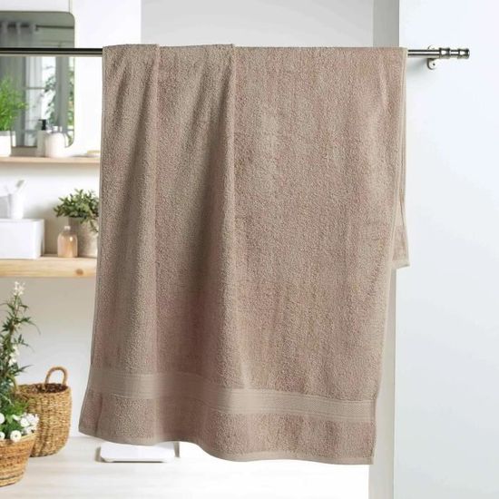 Zone Denmark Classic Serviette de bain 70 x 140 cm Noir | Leroy Merlin