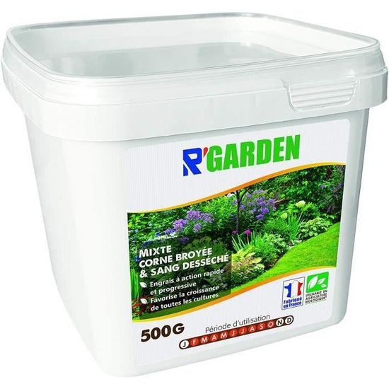 Jardinage R’Garden | Engrais Organique Mixte Corne et Sang | Engrais Ecologique | Fertilisant Naturel | Nourrit en Profo 92578