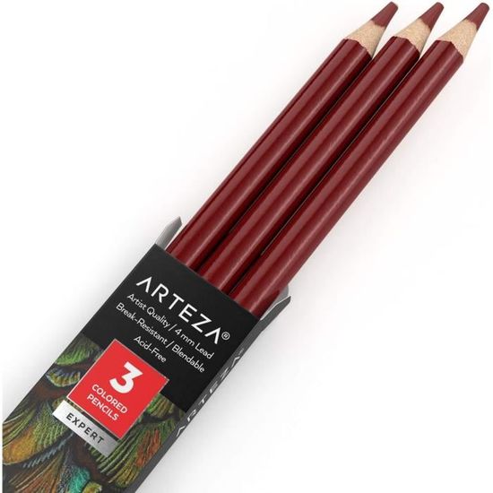 Crayons De Couleur Arteza Expert (A139 Rouge Espagnol) Dans Une Boîte