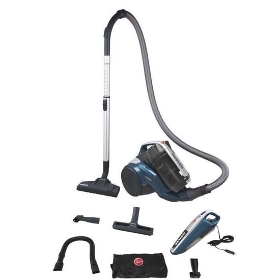 HOOVER KHROSS KS42JCAR - ASPIRATEUR TRAINEAU SANS SAC - 550 W - silencieux 79 db