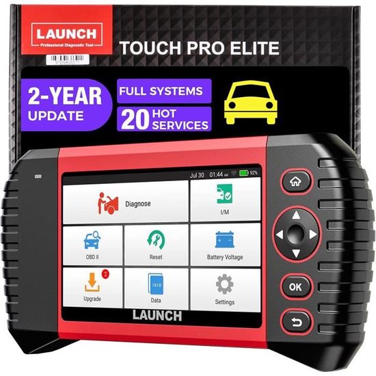 LAUNCH CRP Touch Pro Elite avec 20 Services, Outil de Diagnostic de Tout les systèmes, Mise à Jour Gratuite