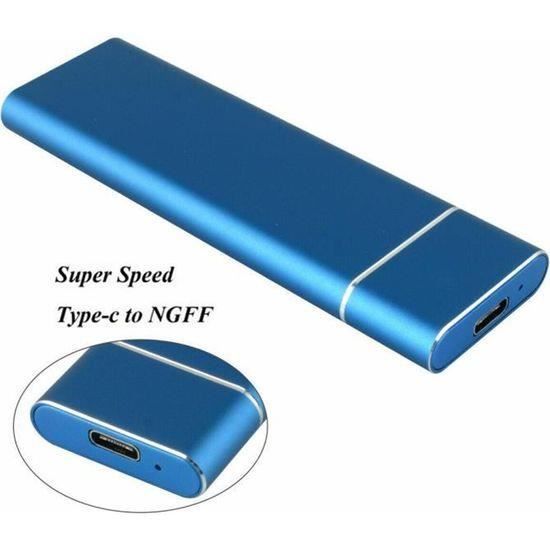 Disque dur 1TB SSD Externe Portable Samsung T7 Shield Bleu MU-PE1T0R