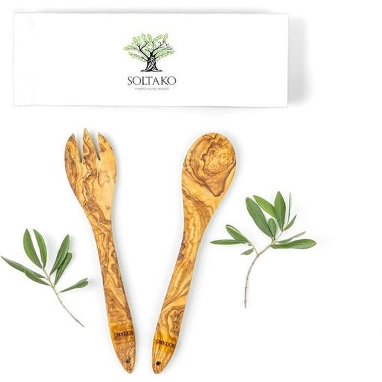 Ensembles d'ustensiles de Cuisine de Fourchette de cuillère en Bois
